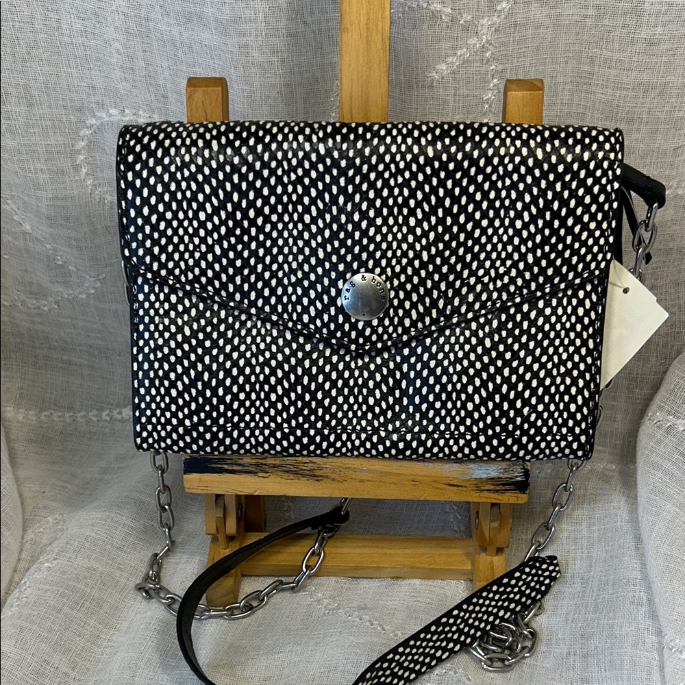 NWT Rag and Bone leather chain pocketbook bag